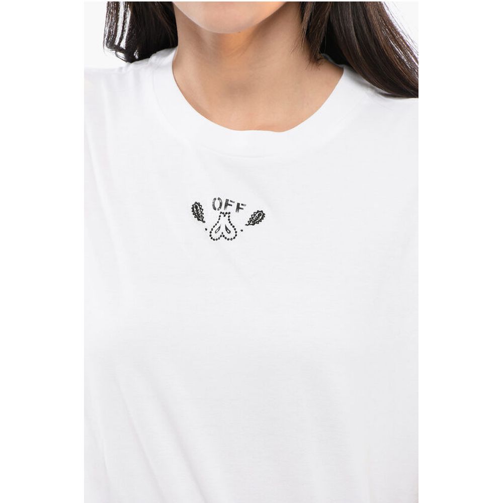 Off-White Embroidered BANDANA ARROW Crewneck T-Shirt