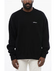 Off-White Brushed Cotton TATTOO ARROW Crewneck Sweatshirt