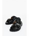 Off-White Leather BULK ARROW Sandals With Buckles