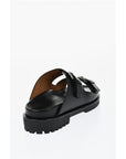 Off-White Leather BULK ARROW Sandals With Buckles