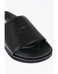 Off-White Leather CLOUD OFF STAMP Slides