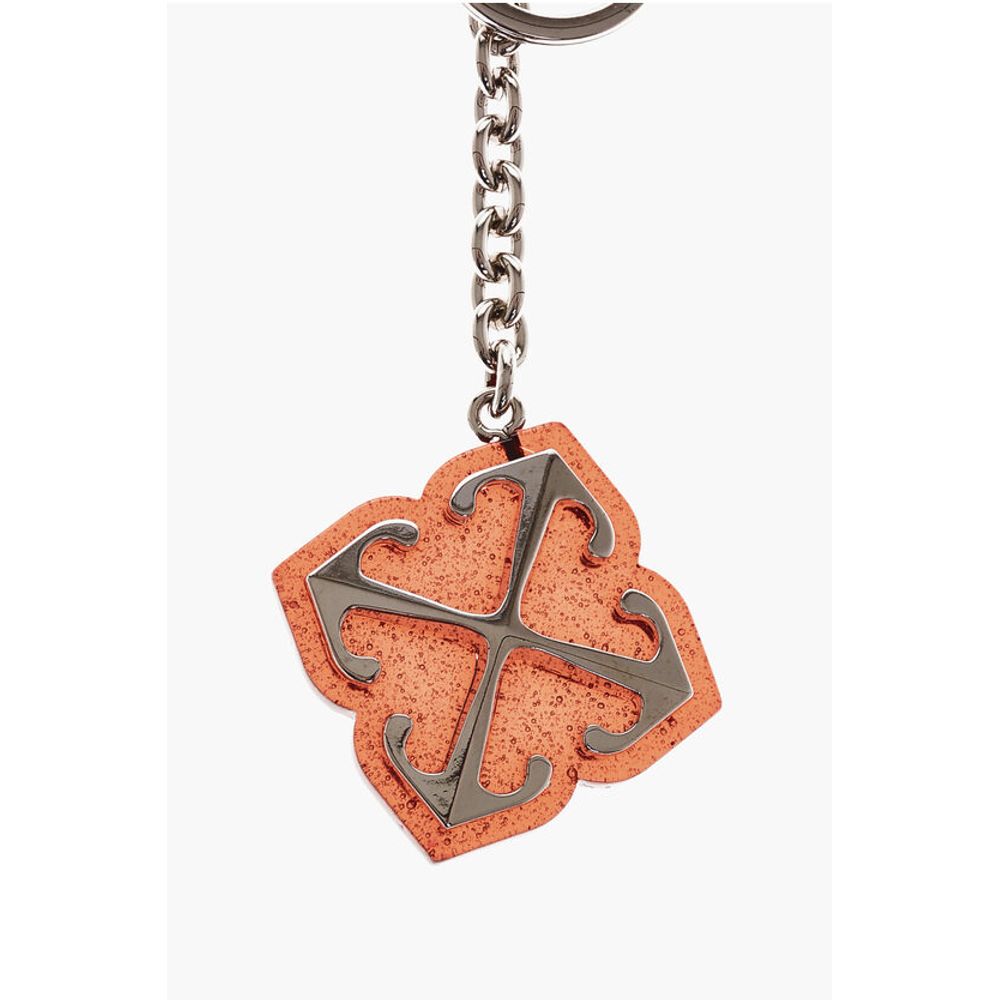 Off-White Brass JITNEY Keyring with Pendant