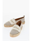 Off-White Linen BOOKISH Slip-On Espadrillas