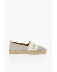 Off-White Linen BOOKISH Slip-On Espadrillas