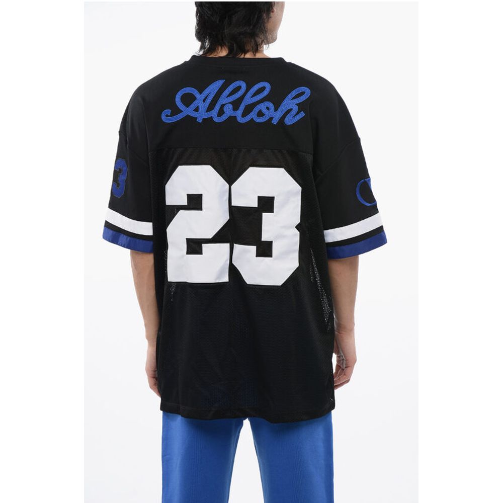 Off-White Embroidered Mesh FOOTBALL T-shirt