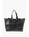 Off-White Solid Color Leather Weekend Bag