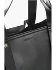 Off-White Solid Color Leather Weekend Bag