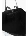 Off-White Solid Color Leather Weekend Bag