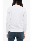 Versace JEANS COUTURE Crew Neck MIRROR Sweatshirt with Lamè Logo