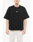 Armani EMPORIO Short-sleeved Crew Neck Sweatshirt with Rubberized L