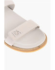 Armani Strap Closure Leather Sandals