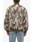 Armani EMPORIO Sustainable Cotton Blend Bomber Jacket with Geometri