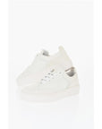 Armani Hammered Leather Low-Top Sneakers