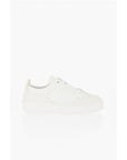 Armani Hammered Leather Low-Top Sneakers