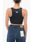 Armani EMPORIO VENTUS Sporty Cropped Top with Logo