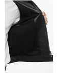 Dolce & Gabbana Leather Jacket with Zipped Sleeves