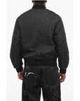 Versace Quilted BAROCCO Bomber Jacket with Jewel Buttons