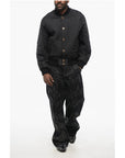 Versace Quilted BAROCCO Bomber Jacket with Jewel Buttons