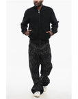 Versace Patterned Lining Zip-up Reversible Sweatshirt