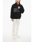 Versace Zip-up Barocco Patterned Pullover with Hood