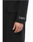 Versace Twill Virgin Wool Slim Fit Coat