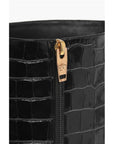 Versace Crocodile Effect Printed Leather Under the Knee Boots 11cm