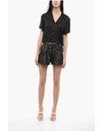 Versace Satin Pyjama Top with Barocco Motif