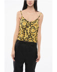 Versace Barocco Top with Lace Detail
