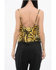 Versace Barocco Top with Lace Detail