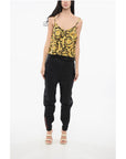Versace Barocco Top with Lace Detail