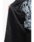 Versace Windowpane Check Wool Blend Coat