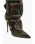 Dolce & Gabbana Camouflage Denim Boots with Pockets 11cm