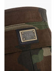 Dolce & Gabbana Camouflage Denim Boots with Pockets 11cm