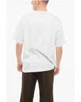 Versace JEANS COUTURE Cotton Loose Fit T-Shirt with Printed Logo