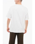 Versace JEANS COUTURE Cotton Loose Fit T-Shirt with Printed Logo