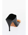 Off-White Leather LUNAR Mules With Statement Detail Heel 11 cm