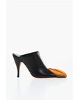 Off-White Leather LUNAR Mules With Statement Detail Heel 11 cm