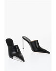 Off-White Letaher ALLEN Pointed Mules Heel 10 cm