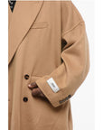 Dolce & Gabbana Double-breasted Cashmere Coat with Flap Pockets