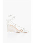 Chloé Leather Sandals With Metallic Effect Wedge 8 cm