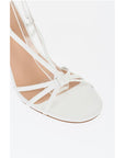 Chloé Leather Sandals With Metallic Effect Wedge 8 cm