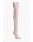 Balmain Monogrammed Over-the-knee Boots