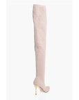 Balmain Monogrammed Over-the-knee Boots
