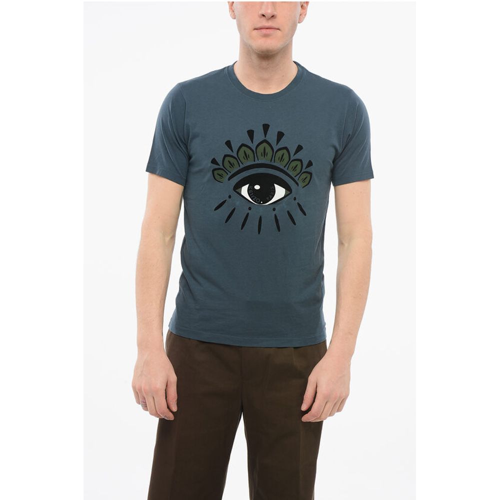 Kenzo Crew Neck EYE CLASSIC T-Shirt with Flocked Print