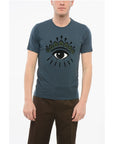 Kenzo Crew Neck EYE CLASSIC T-Shirt with Flocked Print