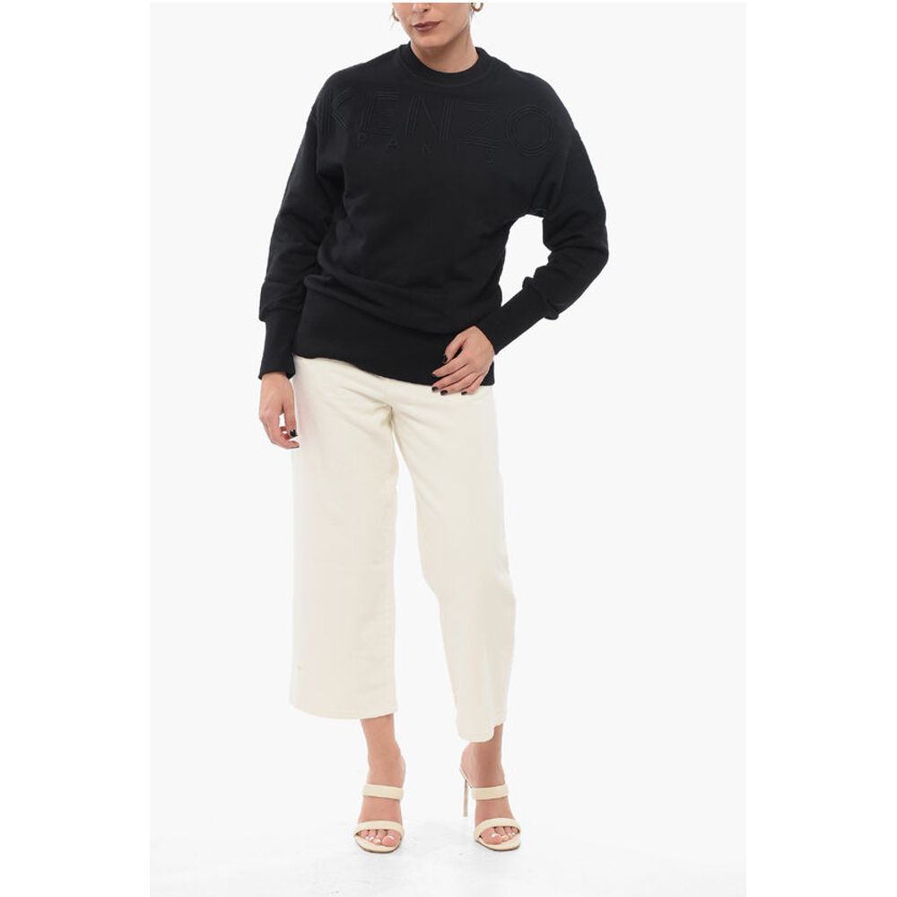 Kenzo Crew Neck Sweatshirt with Embroidered Logo