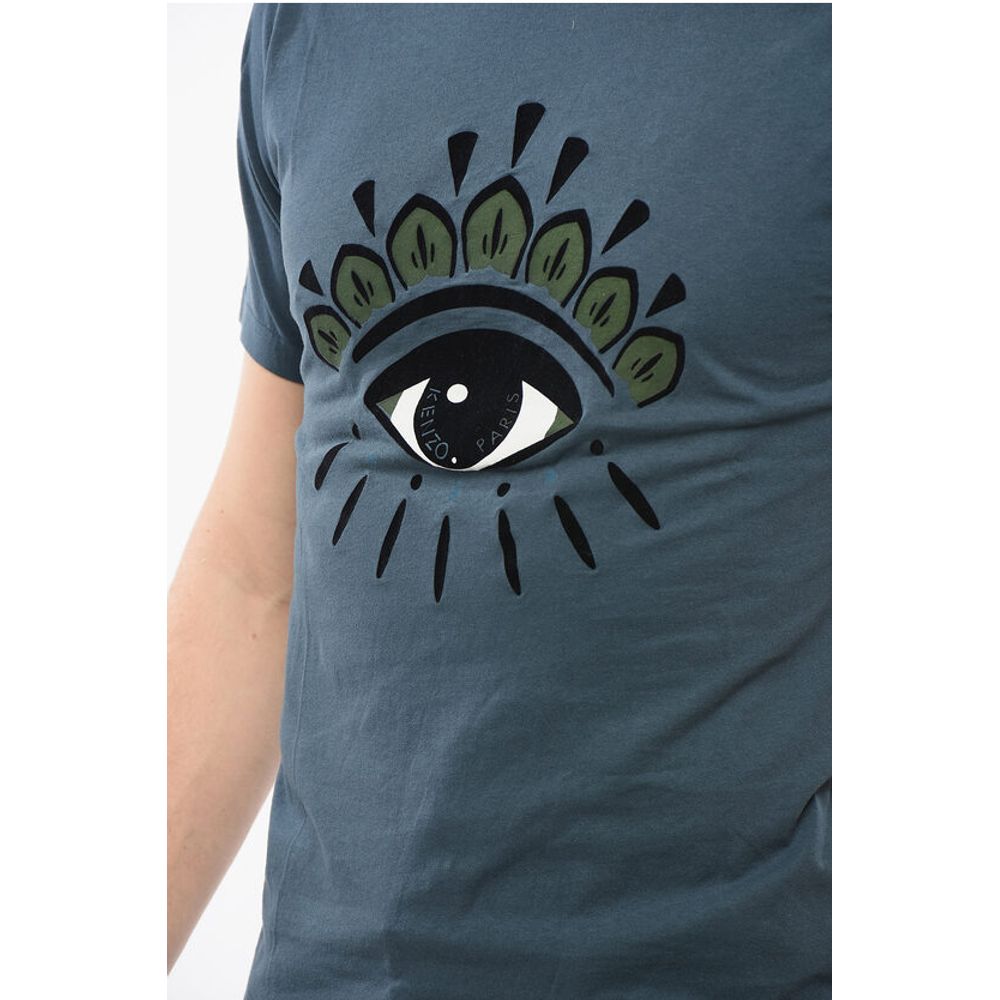 Kenzo Crew Neck EYE CLASSIC T-Shirt with Flocked Print