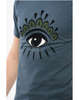 Kenzo Crew Neck EYE CLASSIC T-Shirt with Flocked Print