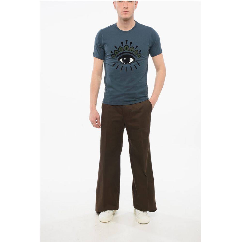 Kenzo Crew Neck EYE CLASSIC T-Shirt with Flocked Print