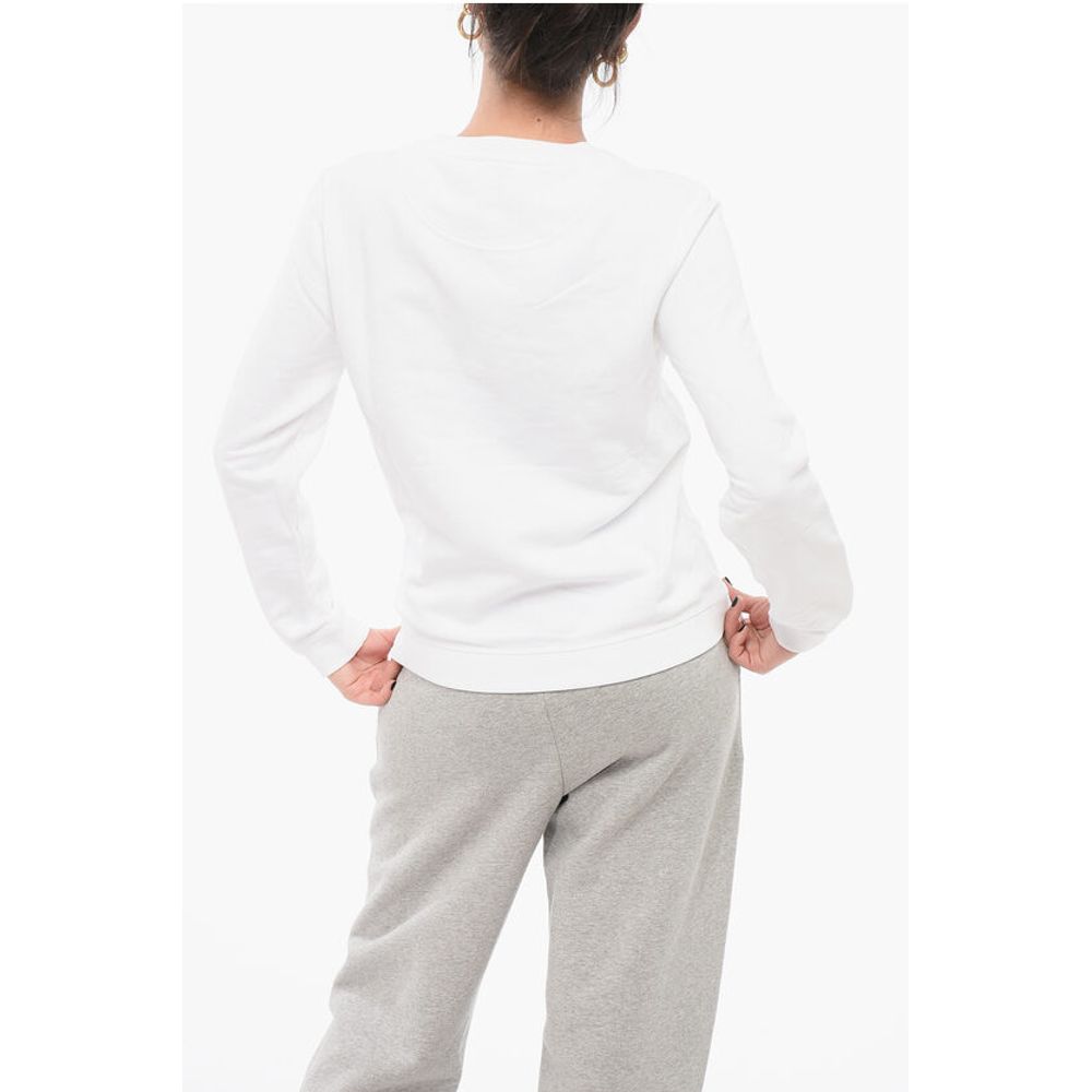 Kenzo Crew Neck Cotton Sweatshirt with Embroidered Logo